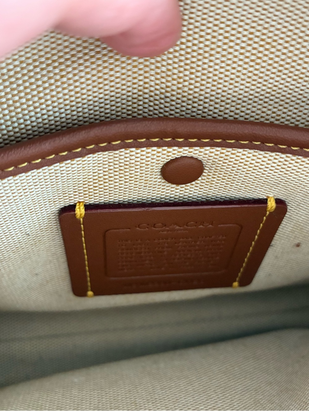 Coach Black Pebbled Leather colorblock rogue 20 - Picture 7 of 14
